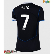 Camiseta Chelsea Pedro Neto #7 Tercera Equipación para mujer 2025-26 manga corta